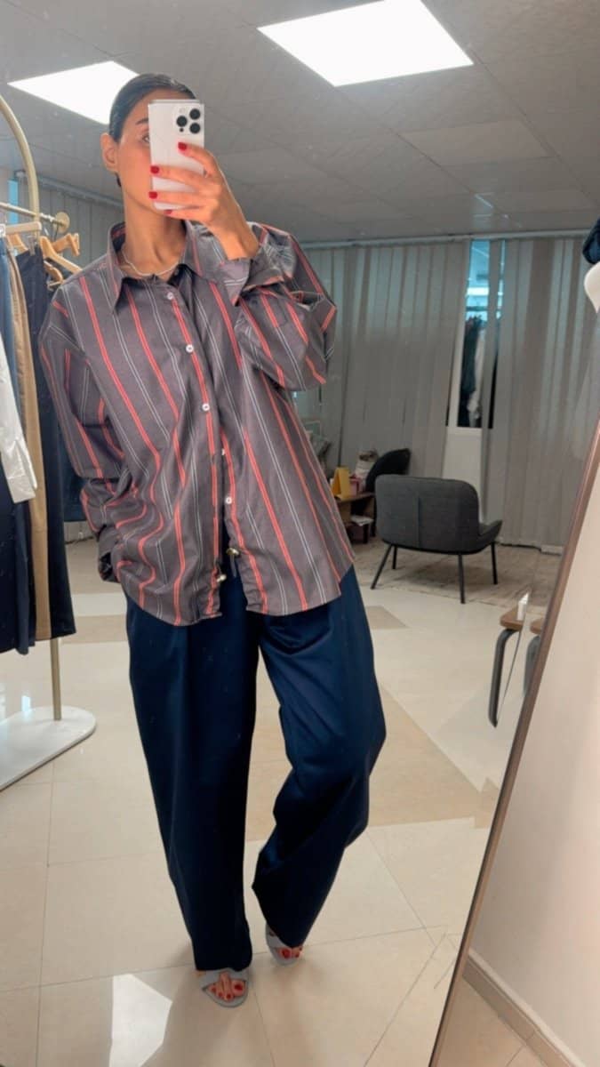 Adjustable Drawstring Statement Shirt - afroda