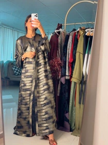 Black Dara'a with Gold Details - afroda