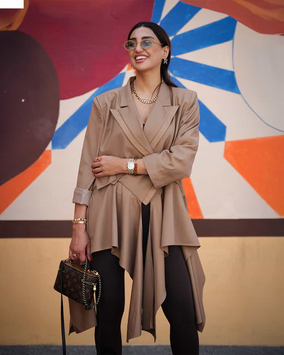 Camel Flow Trench Jacket - afroda