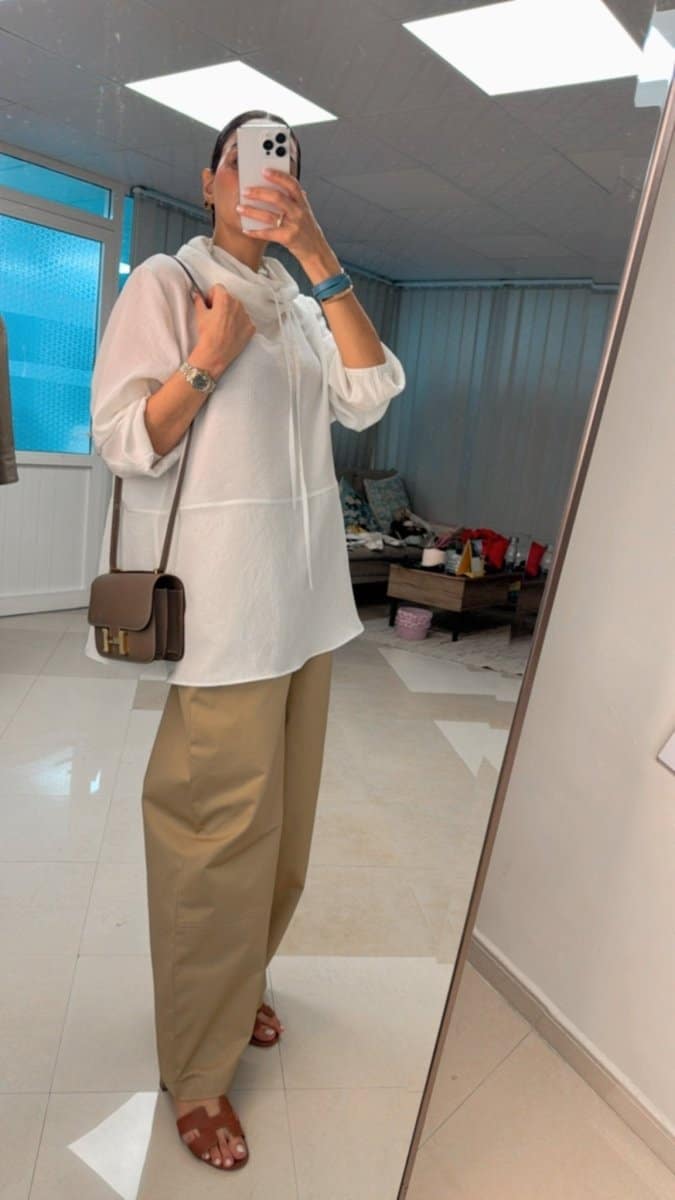 Casual Hooded Blouse & Wide - Leg Pants Set - afroda