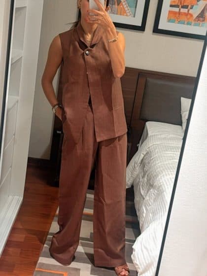 Linen Jacket & Pants Set - afroda