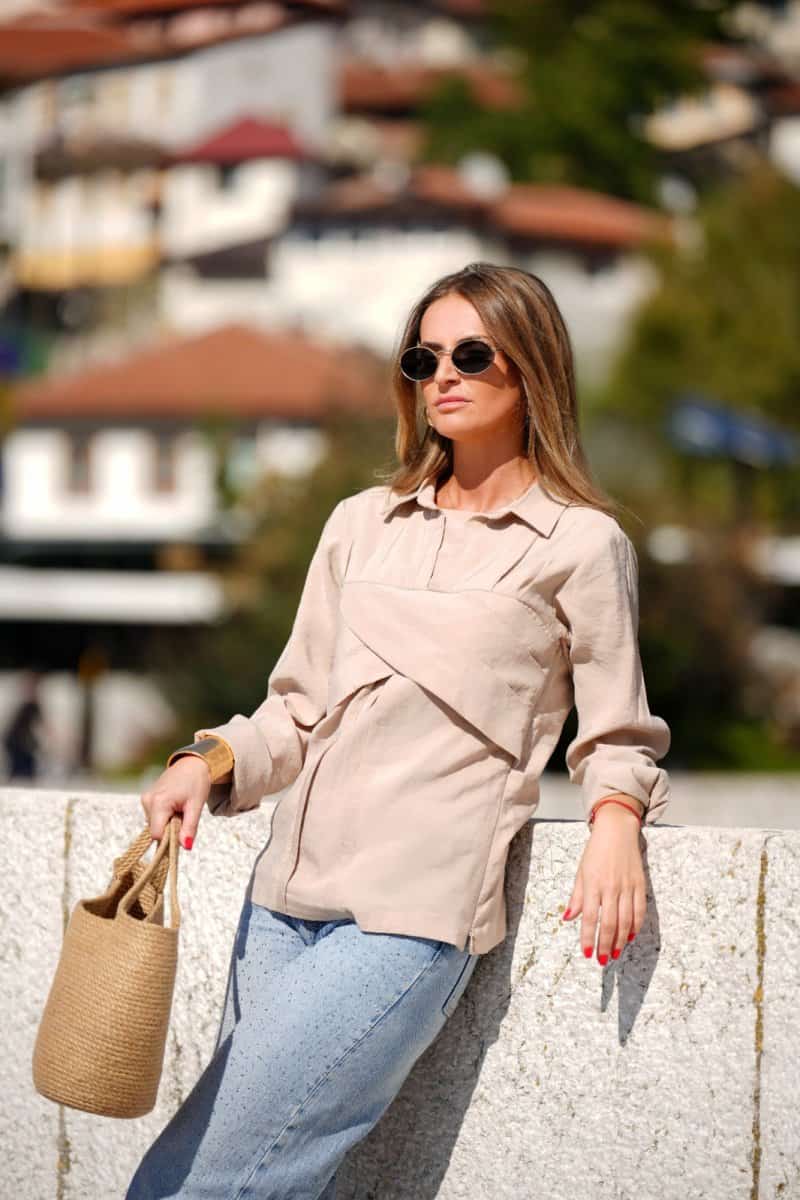 Minimalist Linen Shirt - afroda