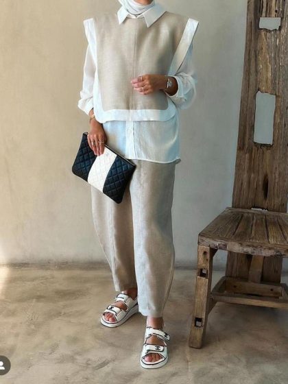 Organic Linen Co - ord Set - afroda