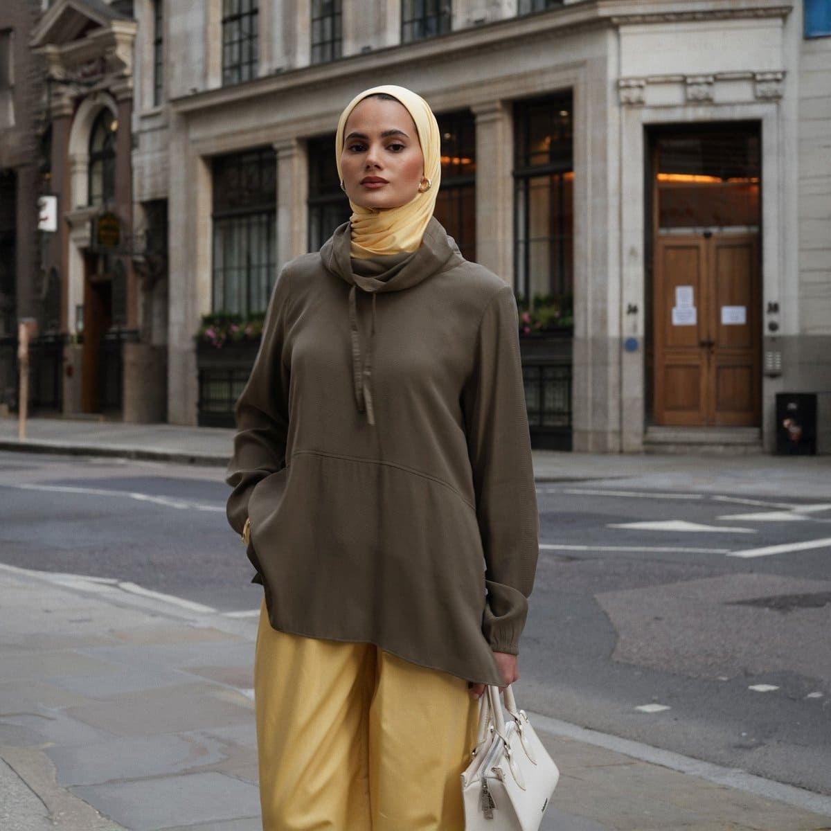 Sunshine – Modern Tunic & Wide - Leg Pants Set - afroda