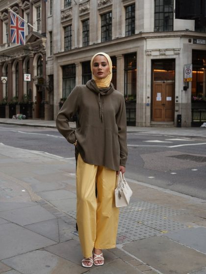 Sunshine – Modern Tunic & Wide - Leg Pants Set - afroda