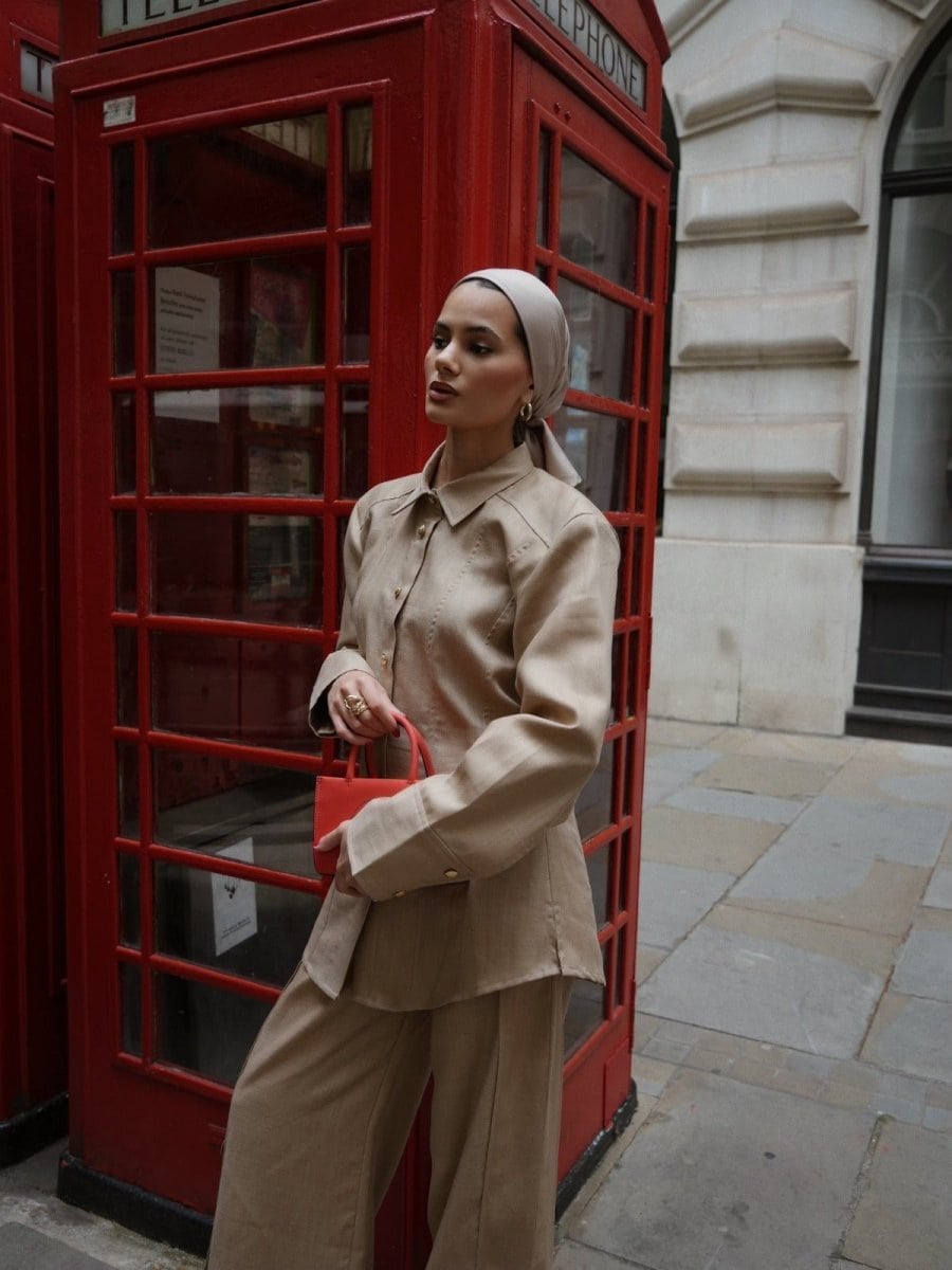 tailored-satin-set-sculpted-shirt-slit-pants-7136436 Tailored Satin Set – Sculpted Shirt & Slit Pants - afroda