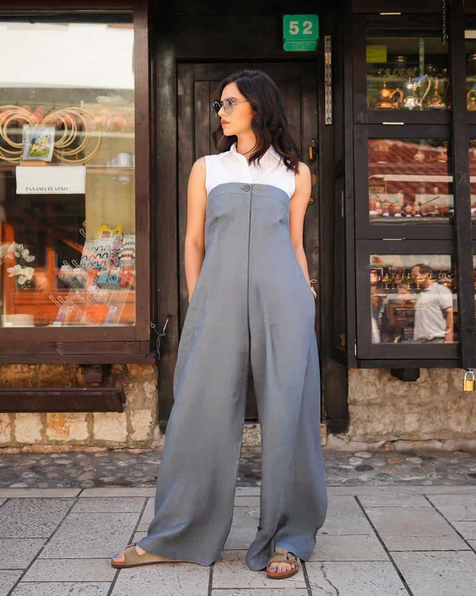 The Wide - Leg Jumpsuit - afroda